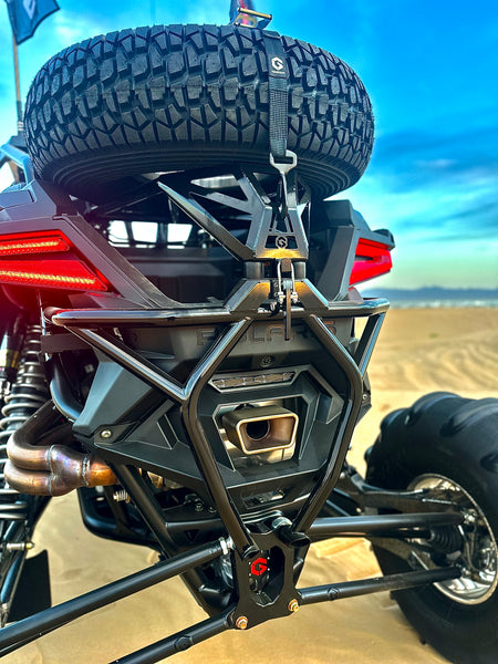 Rzr Pro R Rear Shot POLARIS RZR PRO R - REAR BUMPER TIRE CARRIER COMBO – Geiser Performance
